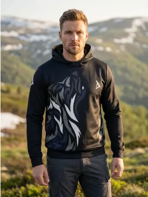 Hochwertiges Funktions-Sweatshirt für Herren ALTISPORT VOJ/ALM029MI01 SCHWARZGRAU