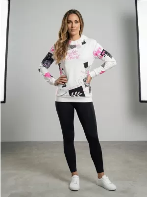 Premium-Sweatshirt für Damen ALTISPORT VOJ/ALW009MI01 WEIß
