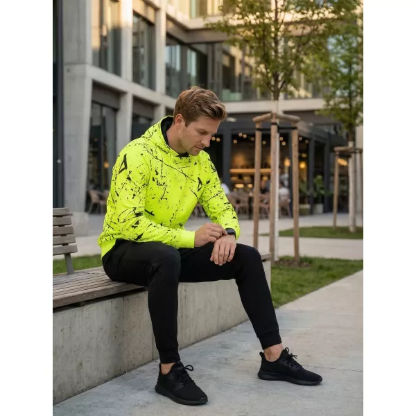  Hochwertiges Funktions-Sweatshirt für Herren ALTISPORT VOJ/ALM034MI01 NEON GELB 
