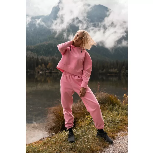  Damen-Jogginghose aus Baumwolle NORDBLANC BOYFRIEND NBSPL7888 ROSA 