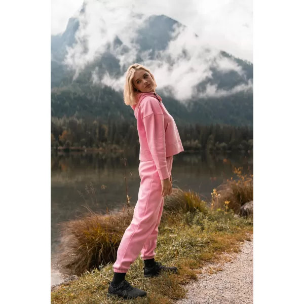  Damen-Jogginghose aus Baumwolle NORDBLANC BOYFRIEND NBSPL7888 ROSA 