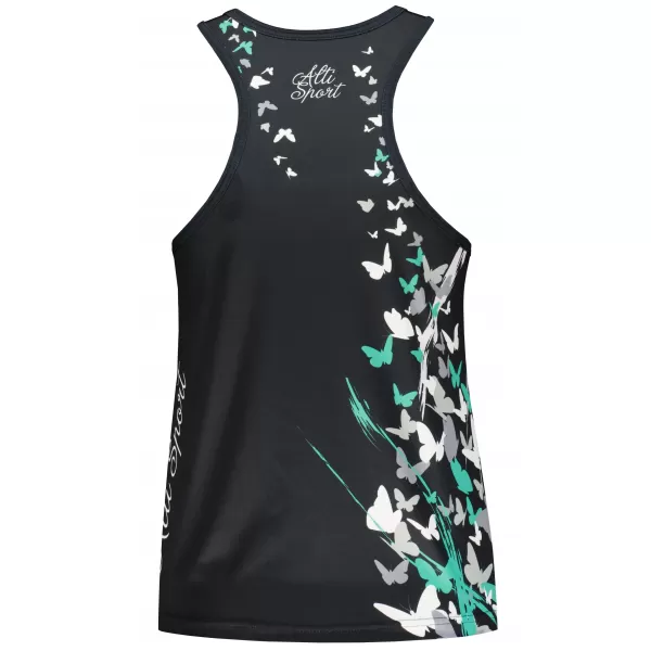  Hochwertiges Funktions-Tanktop für Damen ALTISPORT VOJ/ALW022TIL01 SCHWARZ/TÜRKIS 