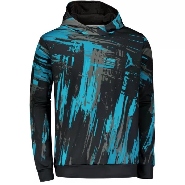  Premium-Sweatshirt für Herren ALTISPORT VOJ/ALM010MI01 SCHWARZ/SMARAGD 