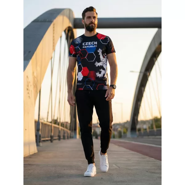  Hochwertiges Funktions-T-Shirt für Herren ALTISPORT x CZE VOJ/ALM036TR01 HEXA-GESICHT 