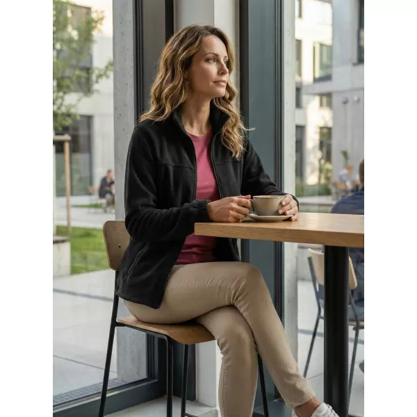  Fleece-Sweatshirt für Damen ALTISPORT NP/ALW405 EBENHOLZGRAU 