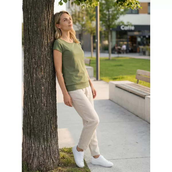  Damen-T-Shirt ALTISPORT NP/ALW021 KHAKI 