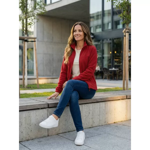  Fleece-Sweatshirt für Damen ALTISPORT NP/ALW405 MARLBORO-ROT 