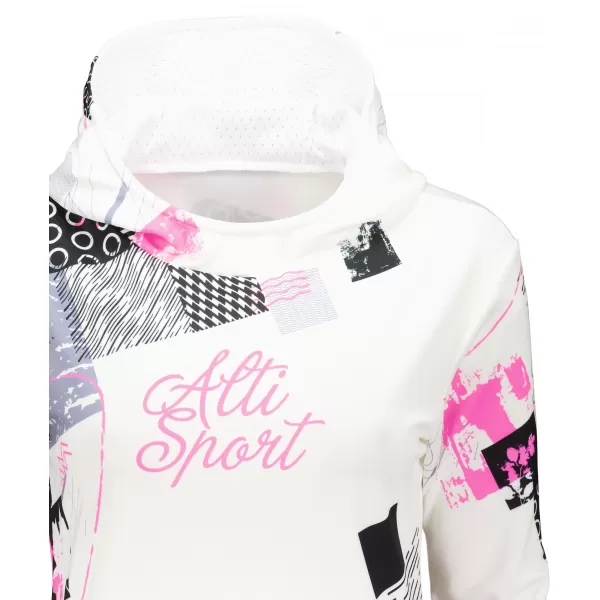  Premium-Sweatshirt für Damen ALTISPORT VOJ/ALW009MI01 WEIß 