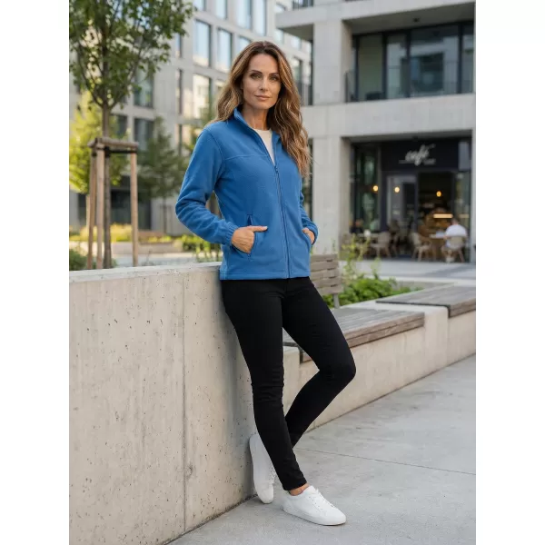  Fleece-Sweatshirt für Damen ALTISPORT NP/ALW405 AZURBLAU 