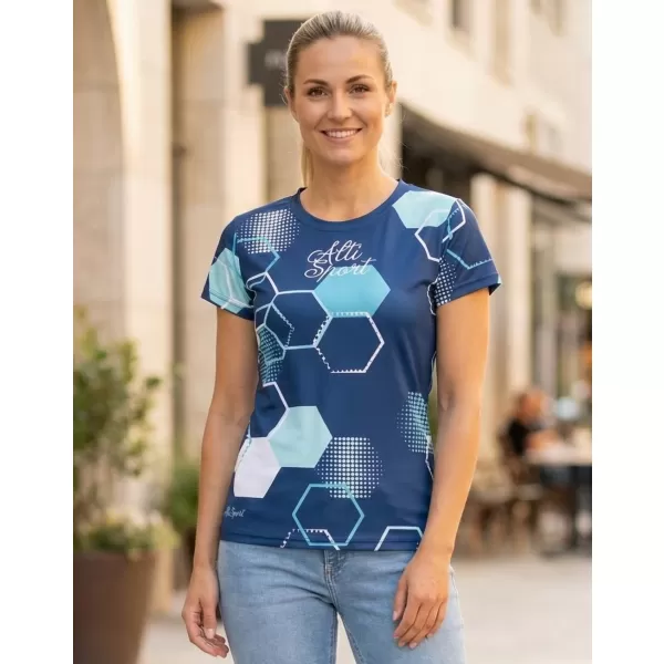  Hochwertiges Funktions-T-Shirt für Damen ALTISPORT VOJ/ALW037TR01 NAVY BLAU 