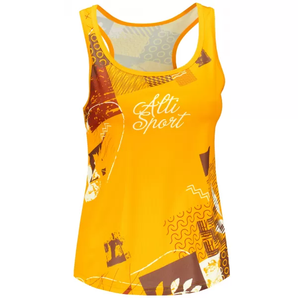  Hochwertiges Funktions-Tanktop für Damen ALTISPORT VOJ/ALW009TIL01 GELB 