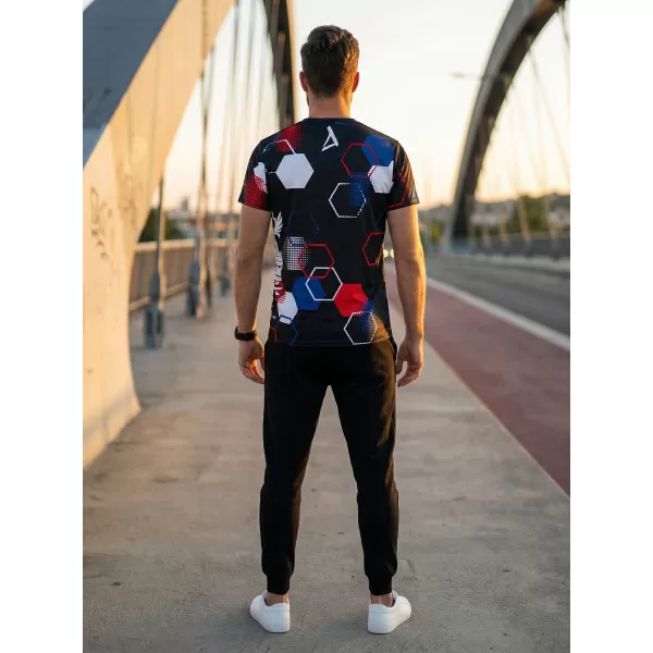  Hochwertiges Funktions-T-Shirt für Herren ALTISPORT x CZE VOJ/ALM036TR01 HEXA-GESICHT 