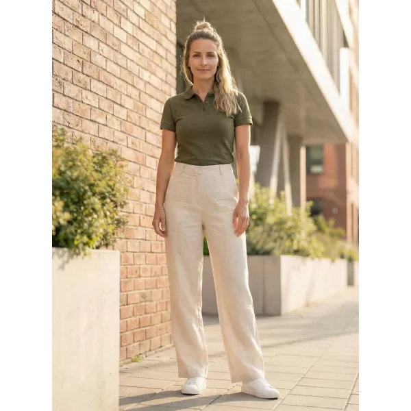  Damen-T-Shirt mit Kragen ALTISPORT NP/ALW012 MILITÄR 