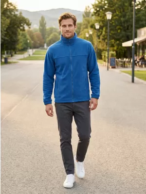 Fleece-Sweatshirt für Herren ALTISPORT NP/ALM105 AZURBLAU