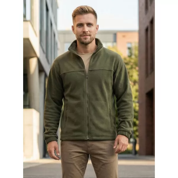  Fleece-Sweatshirt für Herren ALTISPORT NP/ALM105 MILITÄR 