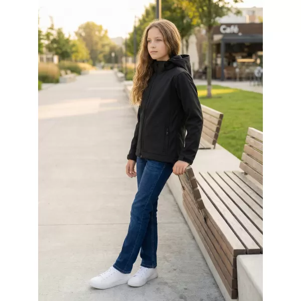  Softshelljacke für Kinder ALTISPORT NP/ALK535 SCHWARZ 