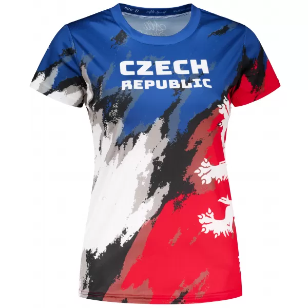  Hochwertiges Funktions-T-Shirt für Damen ALTISPORT x CZE VOJ/ALW036TR01 STREIFEN 