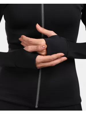 Fleece-Sweatshirt für Damen KILPI LAJEN-W VL0206KI SCHWARZ