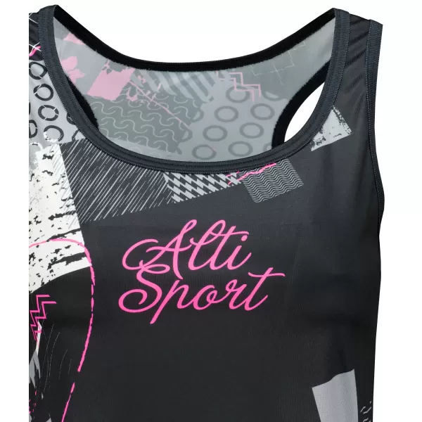  Hochwertiges Funktions-Tanktop für Damen ALTISPORT VOJ/ALW009TIL01 SCHWARZ/HELLROSA 