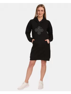 Erweitertes Damen-Sweatshirt KILPI HEYDEN-W VL0216KI SCHWARZ