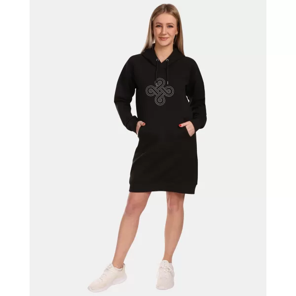  Erweitertes Damen-Sweatshirt KILPI HEYDEN-W VL0216KI SCHWARZ 