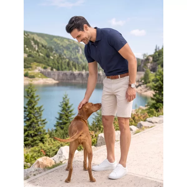  Herren-T-Shirt mit Kragen ALTISPORT NoPrint NP/ALM712 NAVY BLAU 