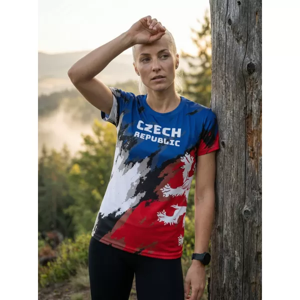  Hochwertiges Funktions-T-Shirt für Damen ALTISPORT x CZE VOJ/ALW036TR01 STREIFEN 