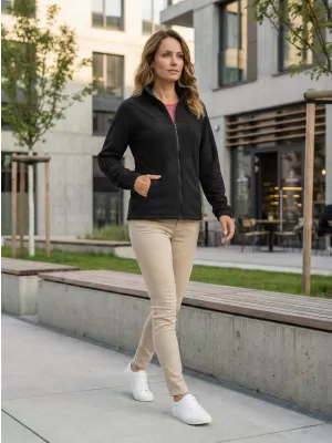 Fleece-Sweatshirt für Damen ALTISPORT NP/ALW405 EBENHOLZGRAU