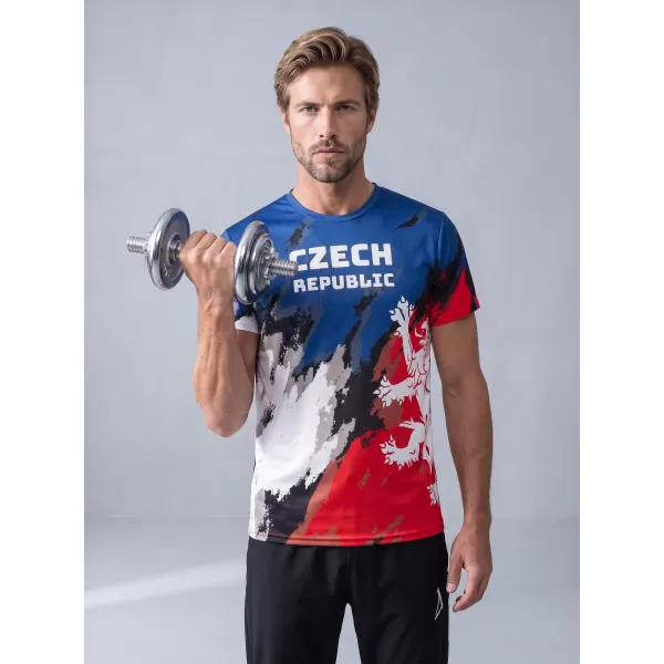  Hochwertiges Funktions-T-Shirt für Herren ALTISPORT x CZE VOJ/ALM036TR01 STREIFEN 