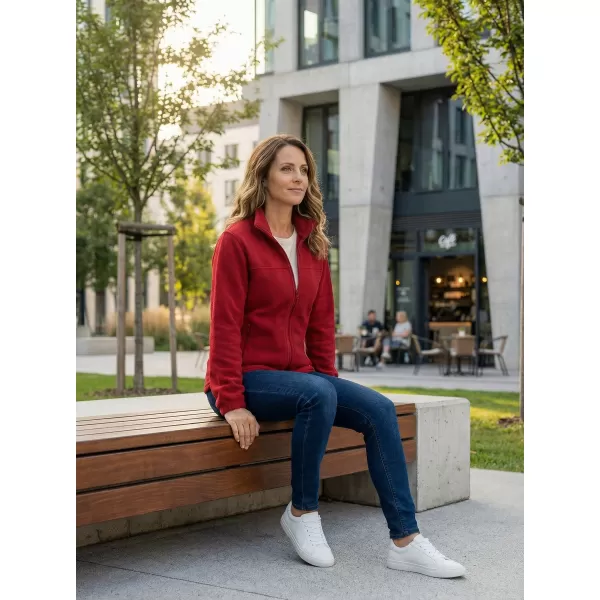 Fleece-Sweatshirt für Damen ALTISPORT NP/ALW405 MARLBORO-ROT 