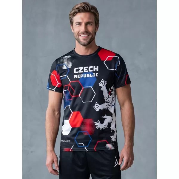  Hochwertiges Funktions-T-Shirt für Herren ALTISPORT x CZE VOJ/ALM036TR01 HEXA-GESICHT 