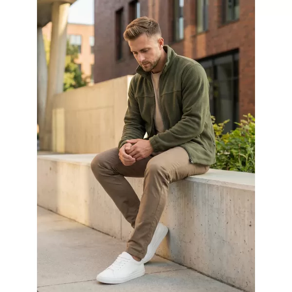  Fleece-Sweatshirt für Herren ALTISPORT NP/ALM105 MILITÄR 
