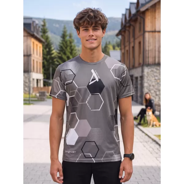  Funktionelles Premium-T-Shirt für Herren ALTISPORT VOJ/ALM037TR01 GRAU 