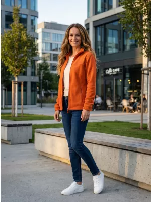 Fleece-Sweatshirt für Damen ALTISPORT NP/ALW405 ORANGE