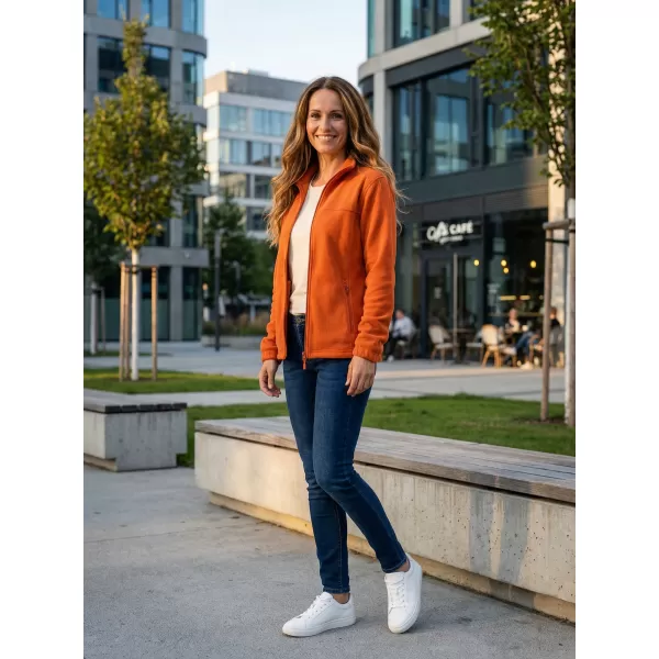  Fleece-Sweatshirt für Damen ALTISPORT NP/ALW405 ORANGE 