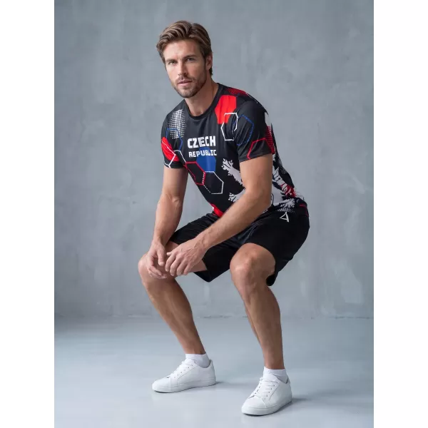  Hochwertiges Funktions-T-Shirt für Herren ALTISPORT x CZE VOJ/ALM036TR01 HEXA-GESICHT 