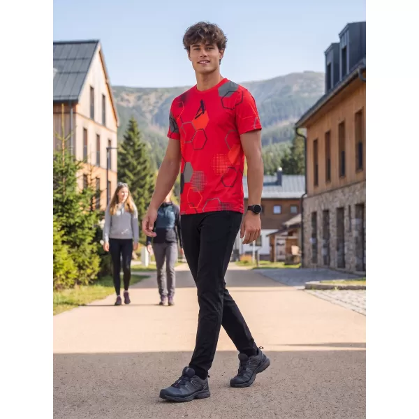  Funktionelles Premium-T-Shirt für Herren ALTISPORT VOJ/ALM037TR01 ROT 