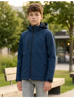 Softshelljacke für Kinder ALTISPORT NP/ALK535 NAVY BLAU