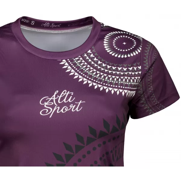  Hochwertiges Funktions-T-Shirt für Damen ALTISPORT VOJ/ALW033TR01 DUNKELVIOLETT 