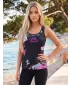 Hochwertiges Funktions-Tanktop für Damen ALTISPORT VOJ/ALW009TIL01 SCHWARZ/HELLROSA
