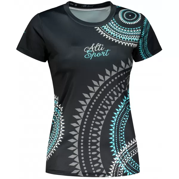  Hochwertiges Funktions-T-Shirt für Damen ALTISPORT VOJ/ALW033TR01 SCHWARZ UND BLAU 