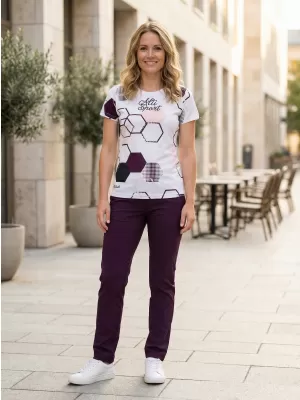 Hochwertiges Funktions-T-Shirt für Damen ALTISPORT VOJ/ALW037TR01 WEIß