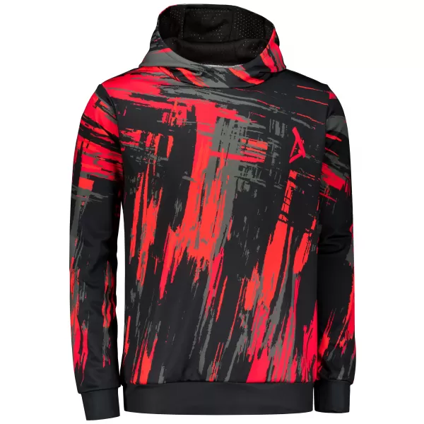  Premium-Sweatshirt für Herren ALTISPORT VOJ/ALM010MI01 SCHWARZ UND ROT 
