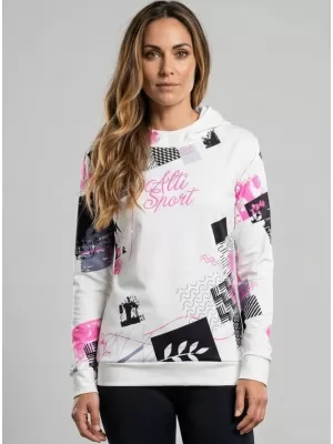Premium-Sweatshirt für Damen ALTISPORT VOJ/ALW009MI01 WEIß