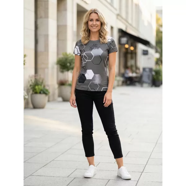 Hochwertiges Funktions-T-Shirt für Damen ALTISPORT VOJ/ALW037TR01 GRAU 