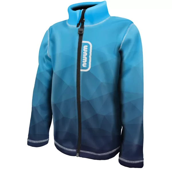  Fleece-Sweatshirt für Kinder WAMU MOZAIKA BLAU 