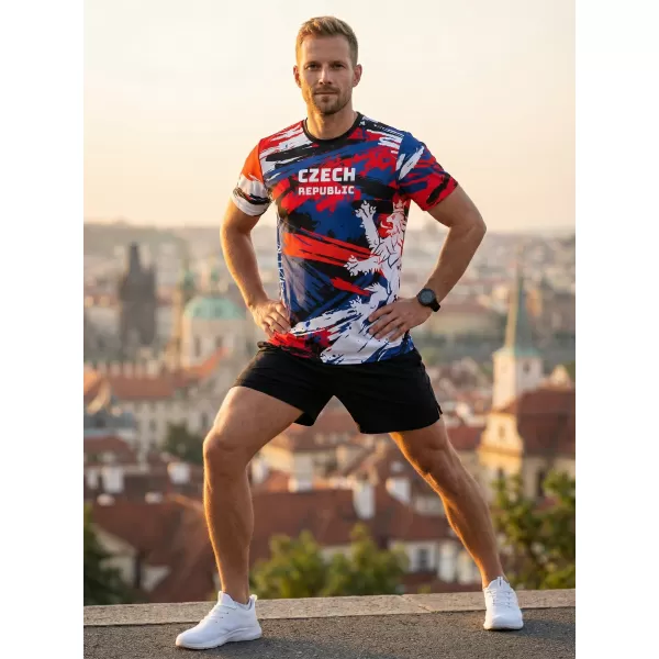  Hochwertiges Funktions-T-Shirt für Herren ALTISPORT x CZE VOJ/ALM036TR01 TSCHECHISCH 