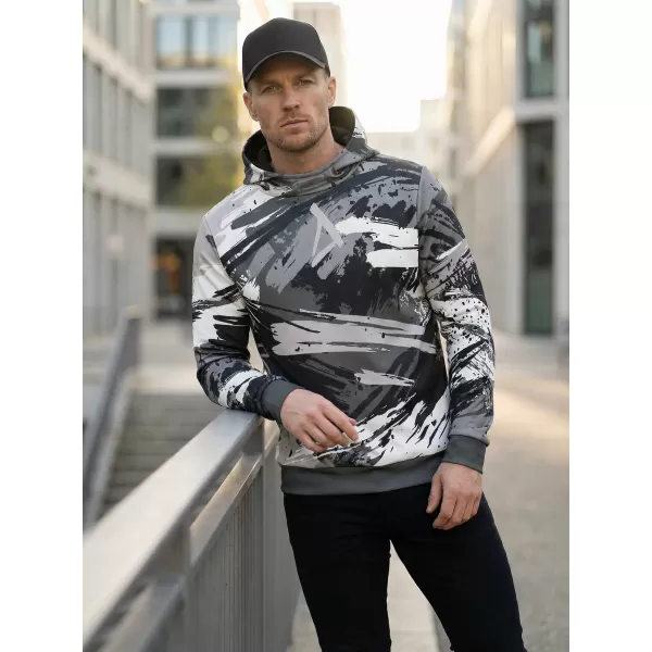  Premium-Sweatshirt für Herren ALTISPORT VOJ/ALM014MI01 SCHWARZGRAU 