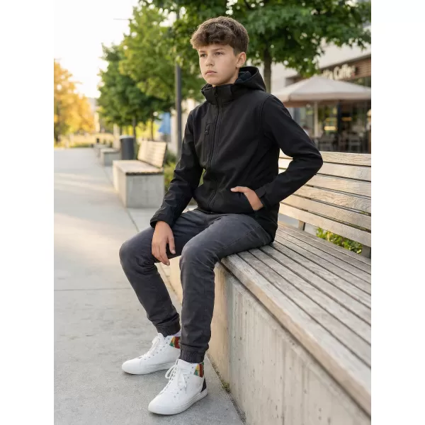  Softshelljacke für Kinder ALTISPORT NP/ALK535 SCHWARZ 