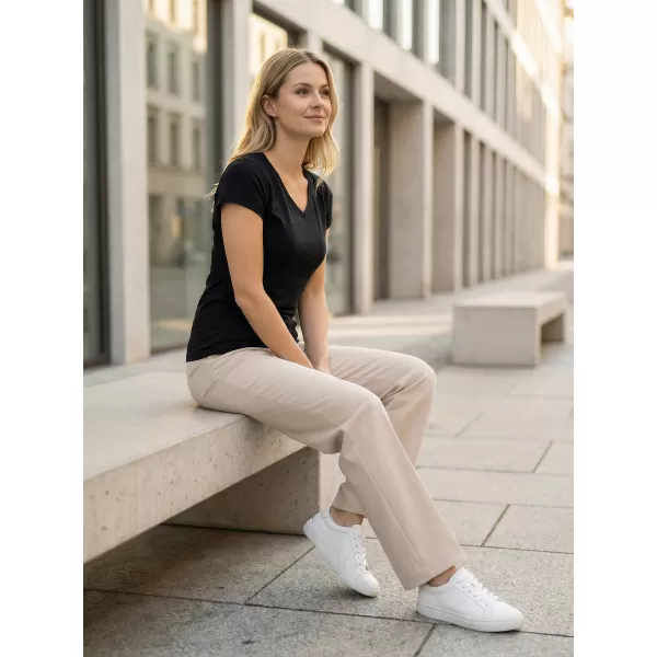  Damen-T-Shirt ALTISPORT NP/ALW261 SCHWARZ 